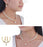 Crofta Women Elegant  Rhinestone Diamante Pearls Necklace Earring Set Wedding Birthday Party Supplies