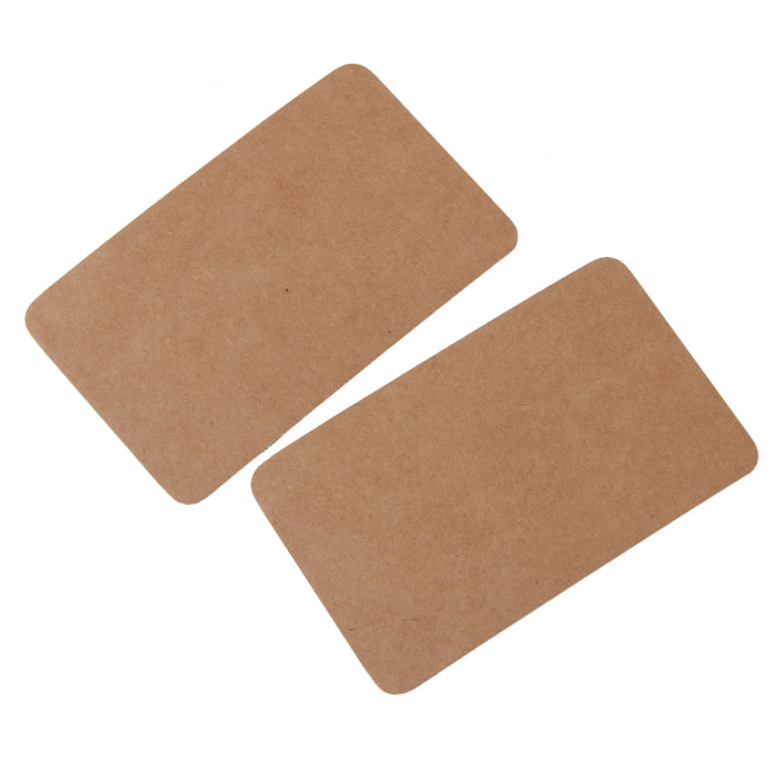 100pcs Kraft Label Paper Tag Blank Luggage Card Hand Draw Label Gift Brown