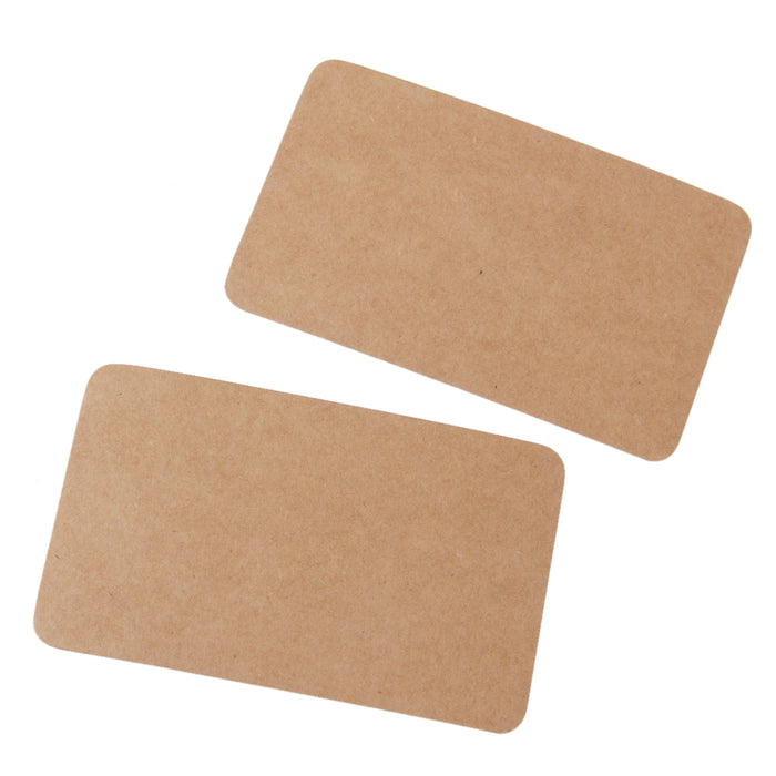 100pcs Kraft Label Paper Tag Blank Luggage Card Hand Draw Label Gift Brown