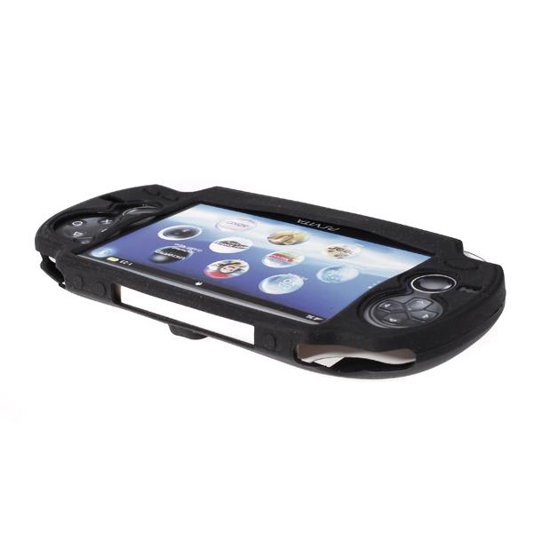 Crofta Silicone Protective Skin Case Cover for Sony PlayStation PS Vita - Black