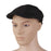 Winter Peaked Cap Flat Hat Beret Hat Cabbie Newsboy Golf Cap Black