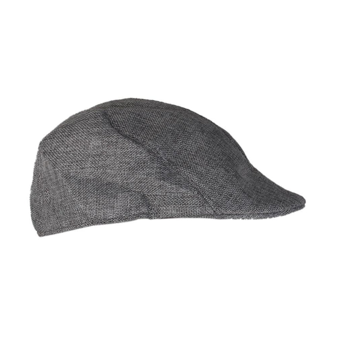 Crofta Winter Peaked Cap Flat Hat Beret Hat Cabbie Newsboy Golf Cap Grey