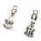 16pcs Alloy Silver Various Bunny Rabbit Shaped Charms Pendants Beads