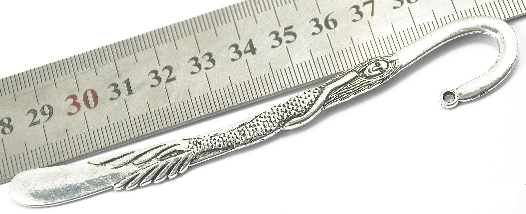 Crofta 6 assorted styles Antique Silver BookMark With Loop For Jewelry Making Craft