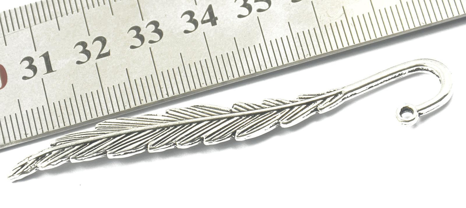 Crofta 6 assorted styles Antique Silver BookMark With Loop For Jewelry Making Craft