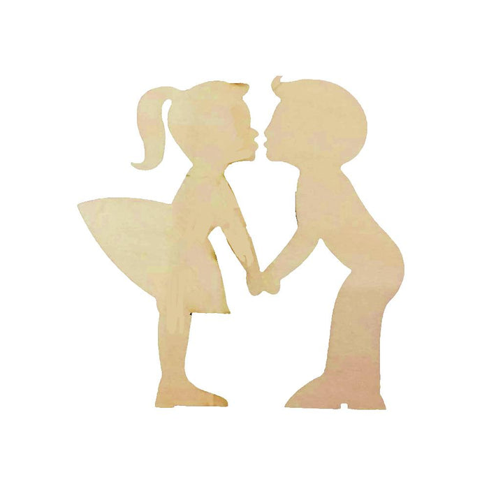 10Pcs Wooden MDF GROOM & BRIDE Embellishments