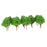 10pcs Train Model Multi Branched Tree Scenery 1/100 Scale Light Green