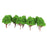 10pcs Train Model Multi Branched Tree Scenery 1/100 Scale Light Green