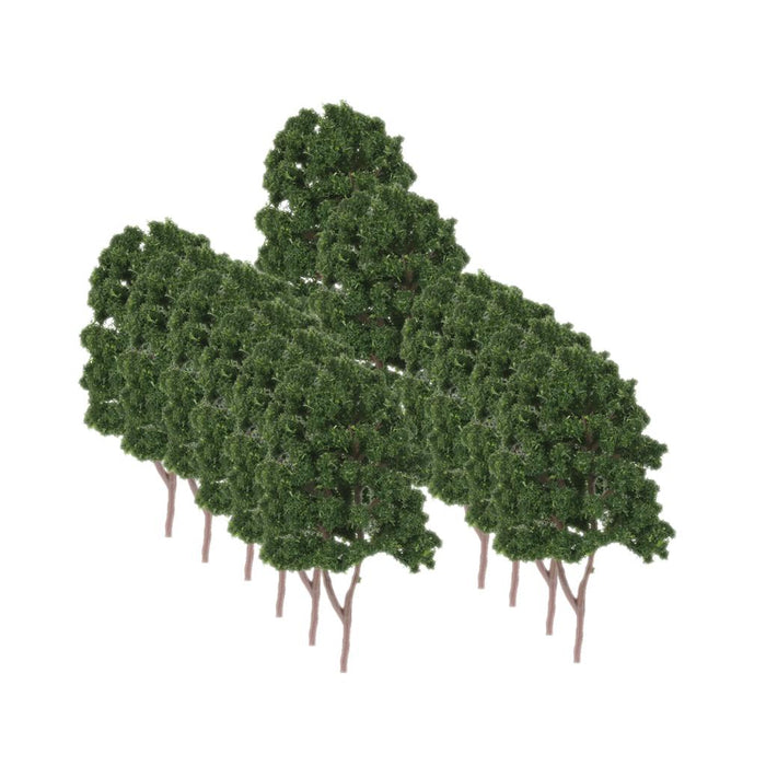 20 Dark Green Model Trees N Scale Train Layout Wargame Scenery Diorama 7.5cm