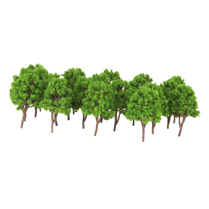 20pcs Plastic Model Trees N Scale Train Layout Wargame Scenery Diorama 7.5cm