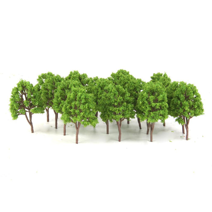 20pcs Plastic Model Trees N Scale Train Layout Wargame Scenery Diorama 7.5cm