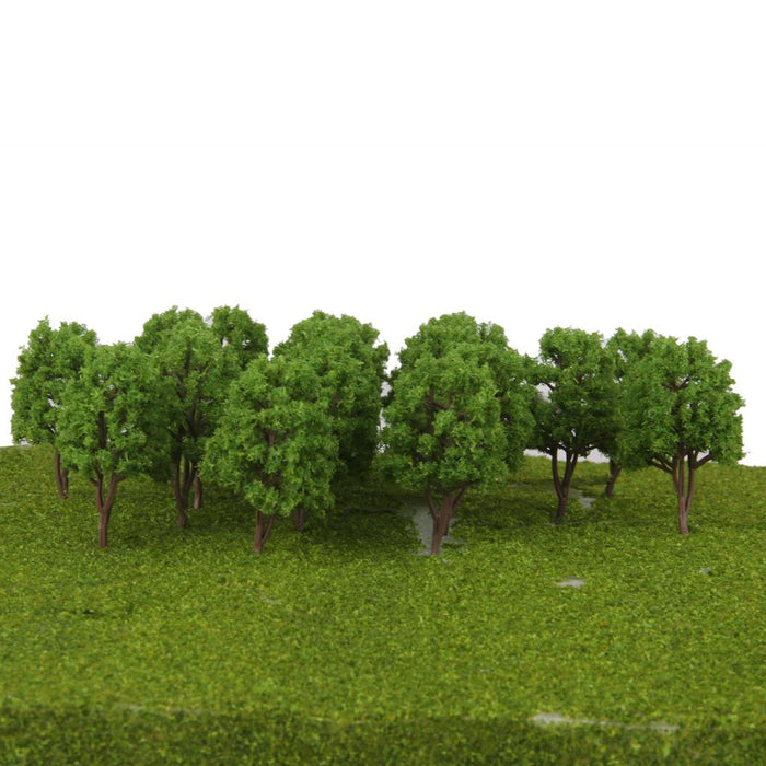 20pcs Plastic Model Trees N Scale Train Layout Wargame Scenery Diorama 7.5cm