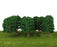 10pcs Street Train Model Trees Scenery 1/100 Scale Green