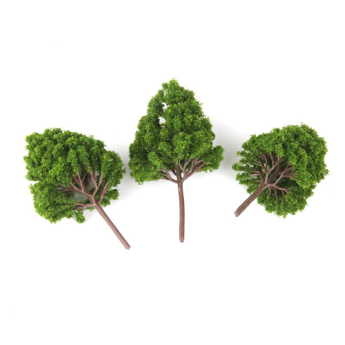 20pcs Mix Plastic Model Trees Train Railroad Scenery Dark Green HO N Z Scale