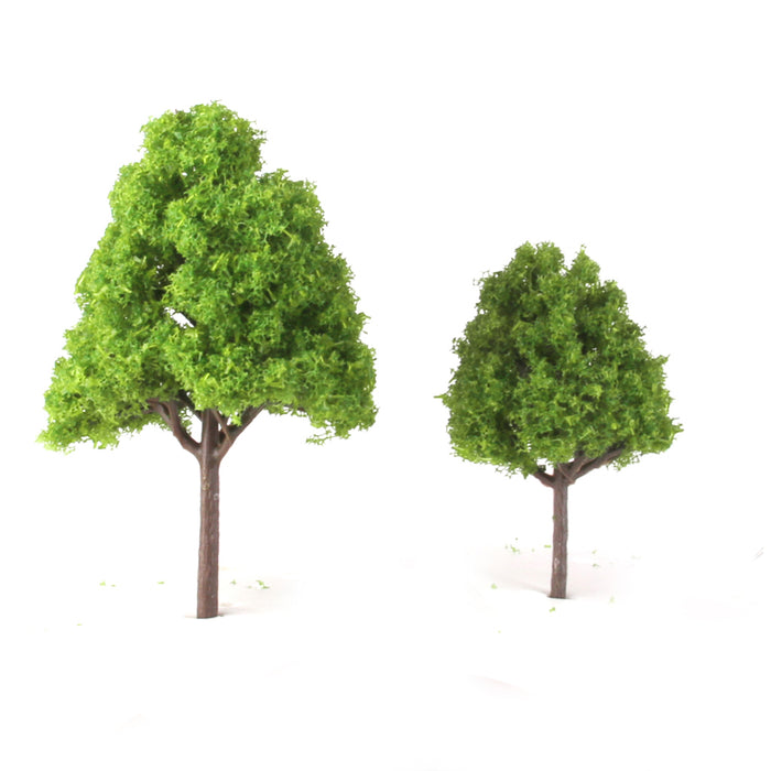 20pcs Plastic Model Trees N Scale Train Layout Wargame Scenery Diorama 9.5cm