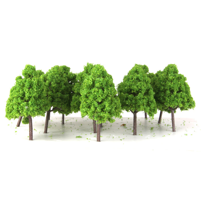 20pcs Plastic Model Trees N Scale Train Layout Wargame Scenery Diorama 9.5cm