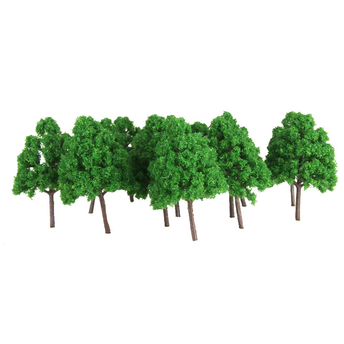 25pcs Plastic Model Trees N Scale Train Layout Wargame Scenery Diorama 1:150