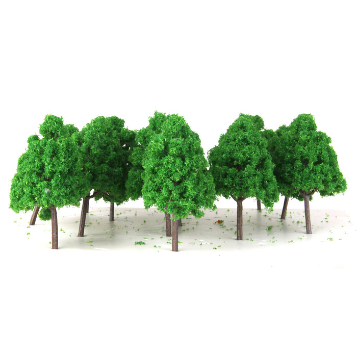 25pcs Plastic Model Trees N Scale Train Layout Wargame Scenery Diorama 1:150