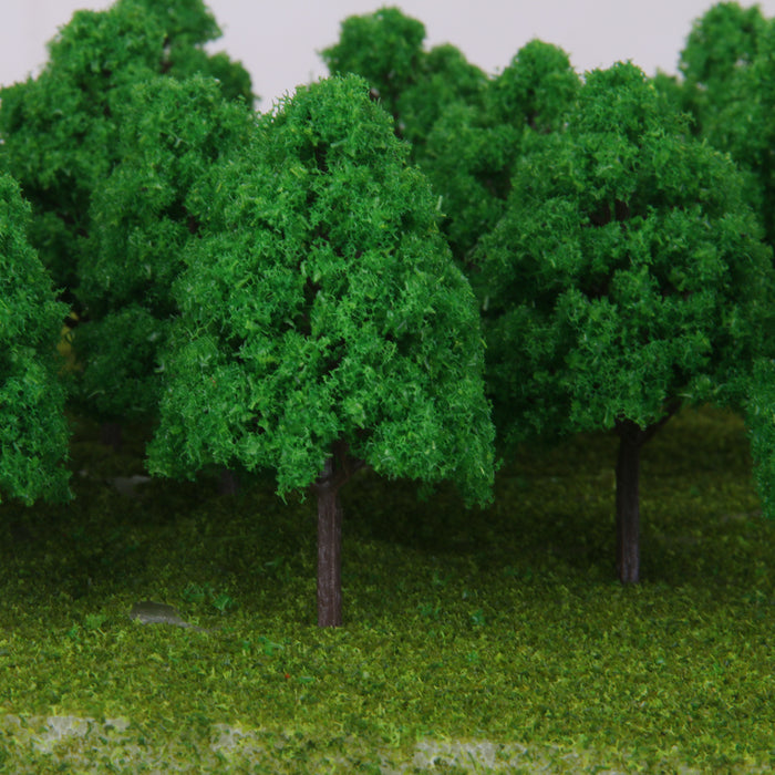 25pcs Plastic Model Trees N Scale Train Layout Wargame Scenery Diorama 1:150