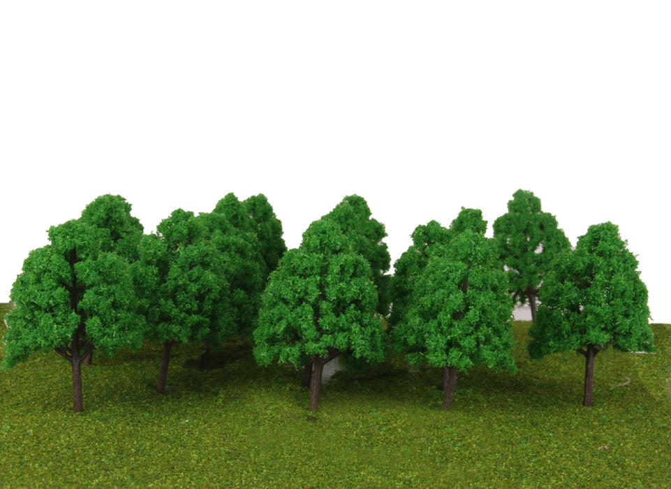 25pcs Plastic Model Trees N Scale Train Layout Wargame Scenery Diorama 1:150