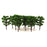 20pcs Dark Green Layout Model Train Bombax Trees Forest Scale 1/150 8.3CM