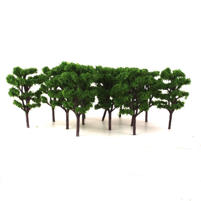 20pcs Dark Green Layout Model Train Bombax Trees Forest Scale 1/150 8.3CM