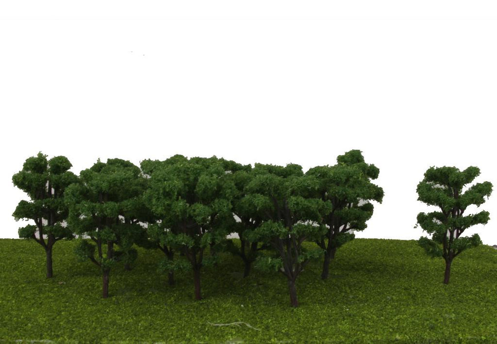 20pcs Dark Green Layout Model Train Bombax Trees Forest Scale 1/150 8.3CM