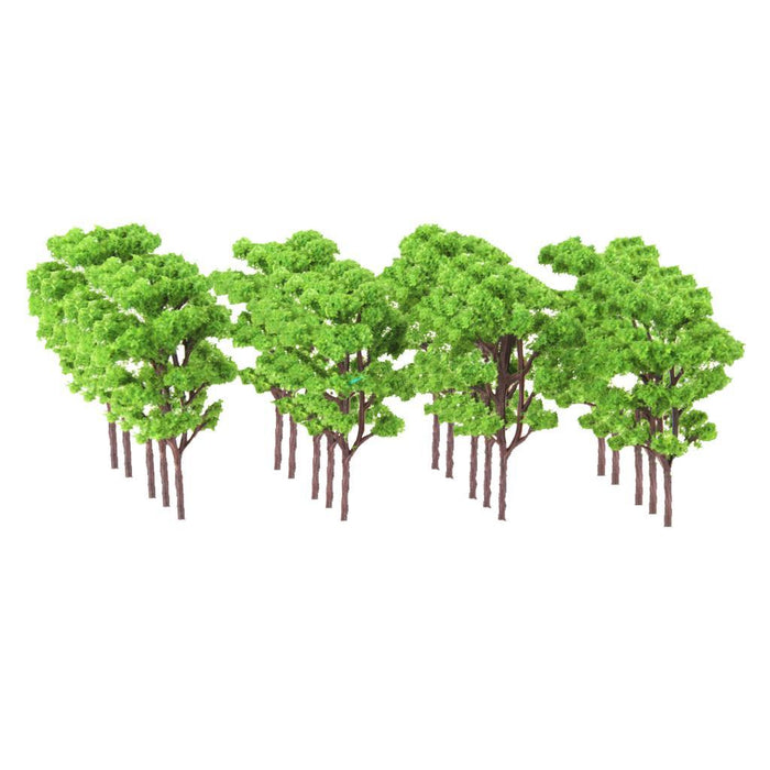 20pcs Light Green Layout Model Train Bombax Trees Forest Scale 1/150 8.3CM