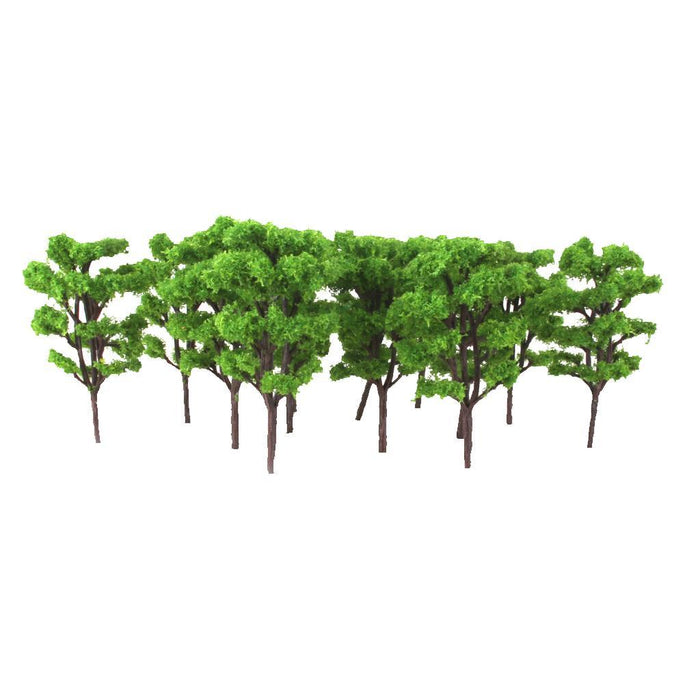 20pcs Light Green Layout Model Train Bombax Trees Forest Scale 1/150 8.3CM