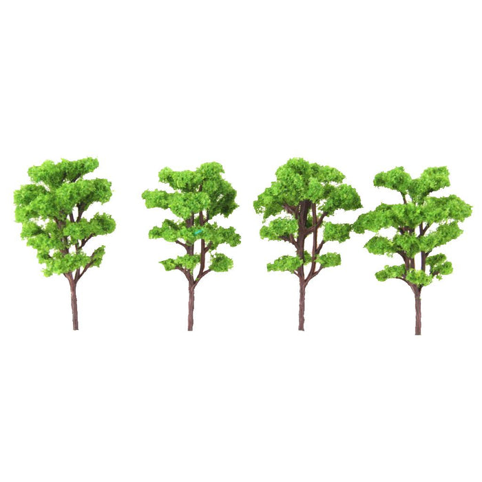 20pcs Light Green Layout Model Train Bombax Trees Forest Scale 1/150 8.3CM