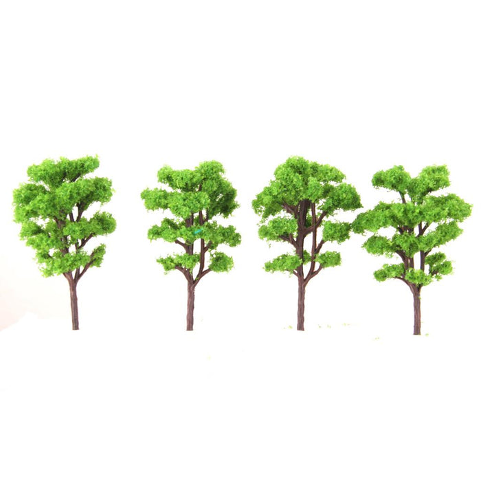 20pcs Light Green Layout Model Train Bombax Trees Forest Scale 1/150 8.3CM