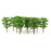 20pcs Light Green Layout Model Train Bombax Trees Forest Scale 1/150 8.3CM