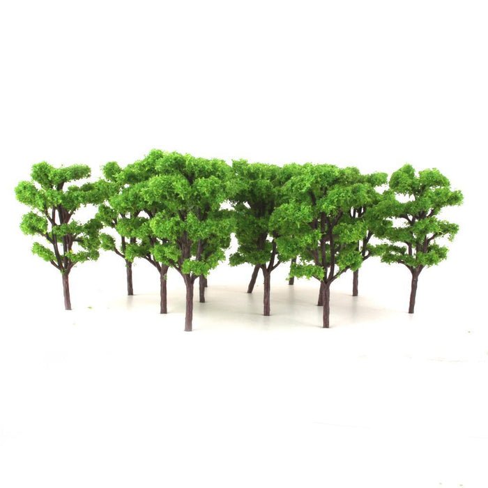 20pcs Light Green Layout Model Train Bombax Trees Forest Scale 1/150 8.3CM