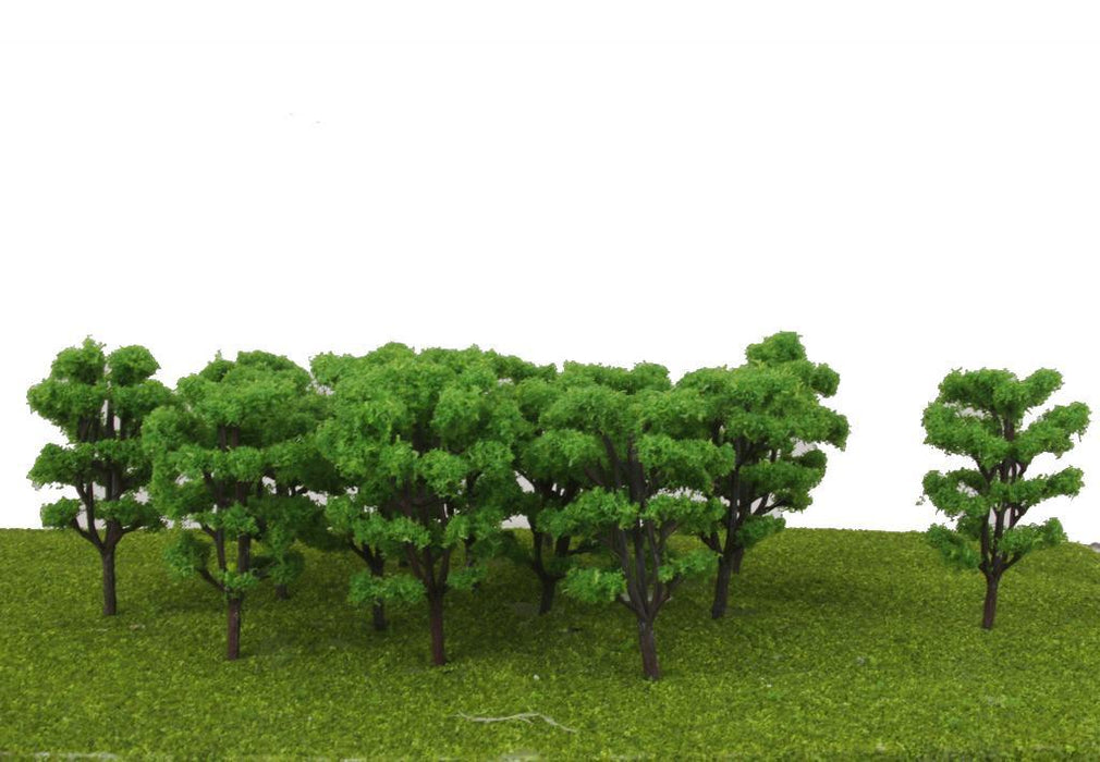 20pcs Light Green Layout Model Train Bombax Trees Forest Scale 1/150 8.3CM