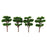 25pcs 6.8cm Dark Green Model Trees Train Set Garden Scenery Layout Z Scale