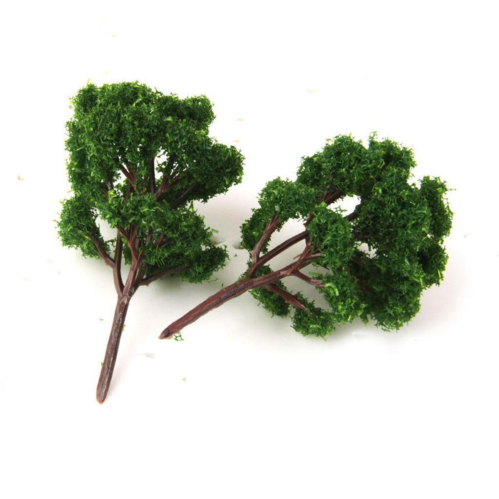 25pcs 6.8cm Dark Green Model Trees Train Set Garden Scenery Layout Z Scale