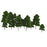 20pcs Mix Size Model Trees Deep Green For N HO Scale Layout Diorama Scenery