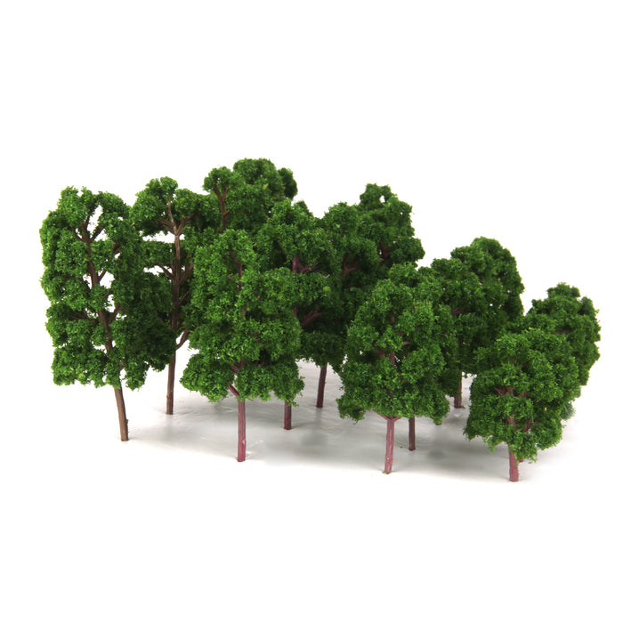 20pcs Mix Size Model Trees Deep Green For N HO Scale Layout Diorama Scenery