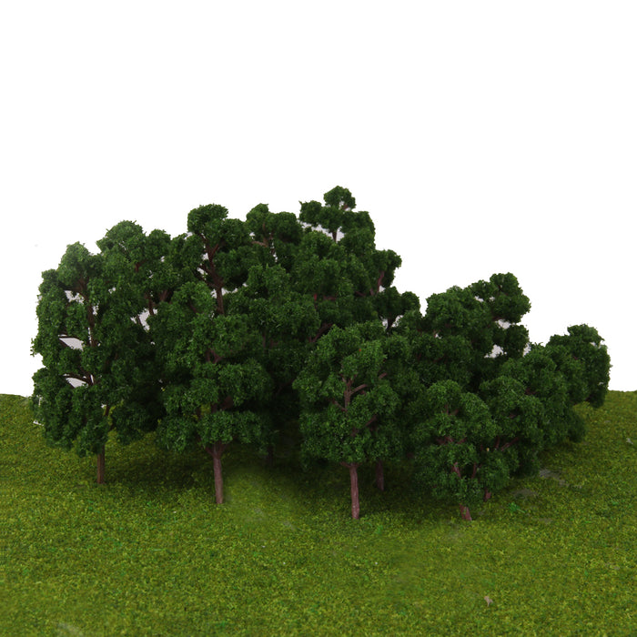 20pcs Mix Size Model Trees Deep Green For N HO Scale Layout Diorama Scenery