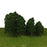 20pcs Mix Size Model Trees Deep Green For N HO Scale Layout Diorama Scenery