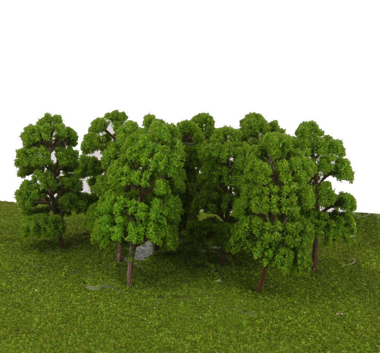 20Pcs Model Abies Holophylla Tress Train Railroad Scenery 1:150 Light Green