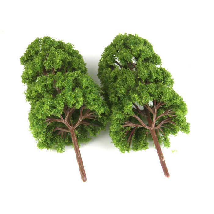 20Pcs Model Abies Holophylla Tress Train Railroad Scenery 1:150 Light Green