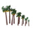 12pcs Layout Model Train Palm Trees Rain Forest Scale 1:45-1:150 6-20CM