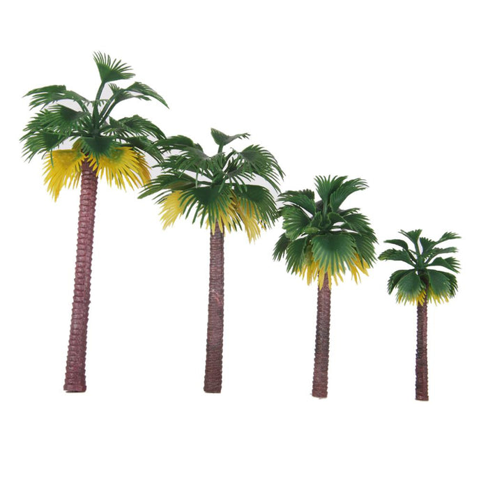 12pcs Layout Model Train Palm Trees Rain Forest Scale 1:65-1:150