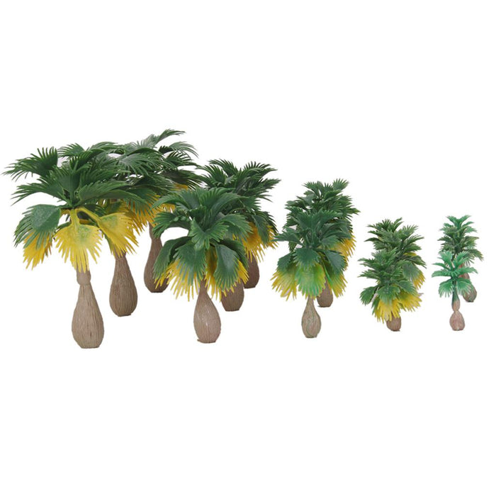 15pcs Layout Model Train Palm Trees Rain Forest Scale 1: 100-1:300