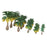 15pcs Layout Model Train Palm Trees Rain Forest Scale 1: 100-1:300