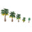 15pcs Layout Model Train Palm Trees Rain Forest Scale 1: 100-1:300