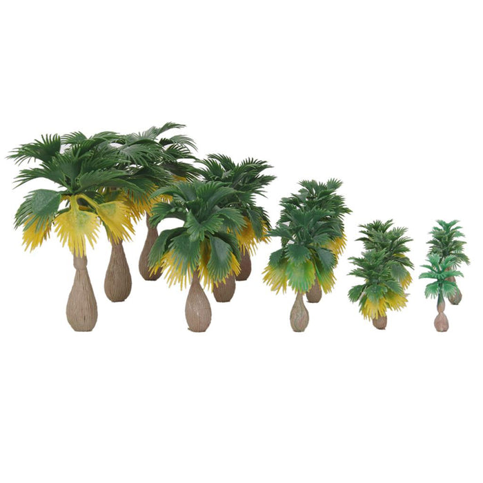 15pcs Layout Model Train Palm Trees Rain Forest Scale 1: 100-1:300