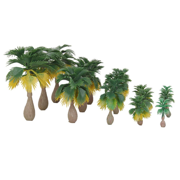 15pcs Layout Model Train Palm Trees Rain Forest Scale 1: 100-1:300