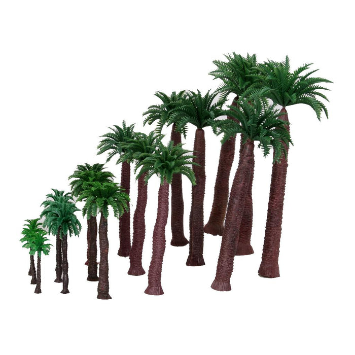 18pcs Multi Gauge Model Coconut Palm Trees HO O N Z Scale Scenery